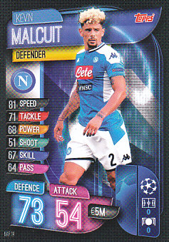 Kevin Malcuit SSC Napoli 2019/20 Topps Match Attax CL #NAP14